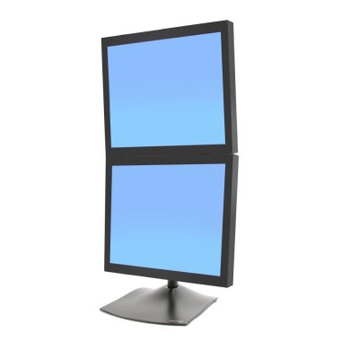 Ergotron DS100 Dual-Monitor Desk Stand, Vertical